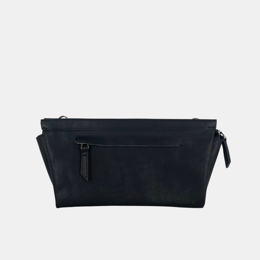 The Catch Bag - Black Leather