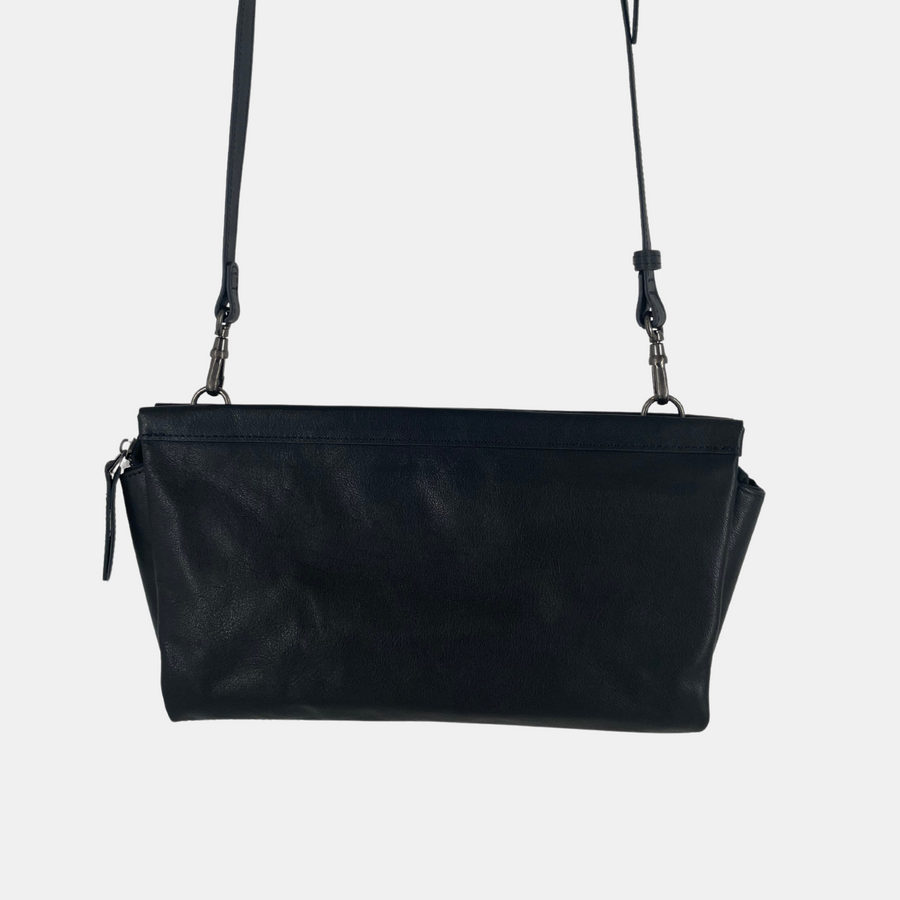 The Catch Bag - Black Leather