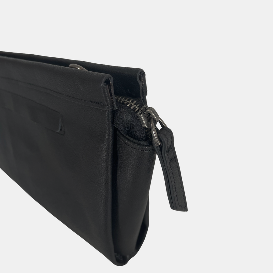 The Catch Bag - Black Leather