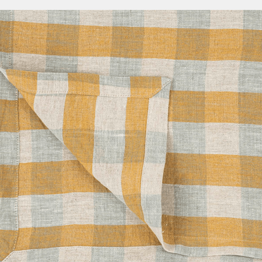 Cadine Positano Linen Tablecloth - 60 x 104in