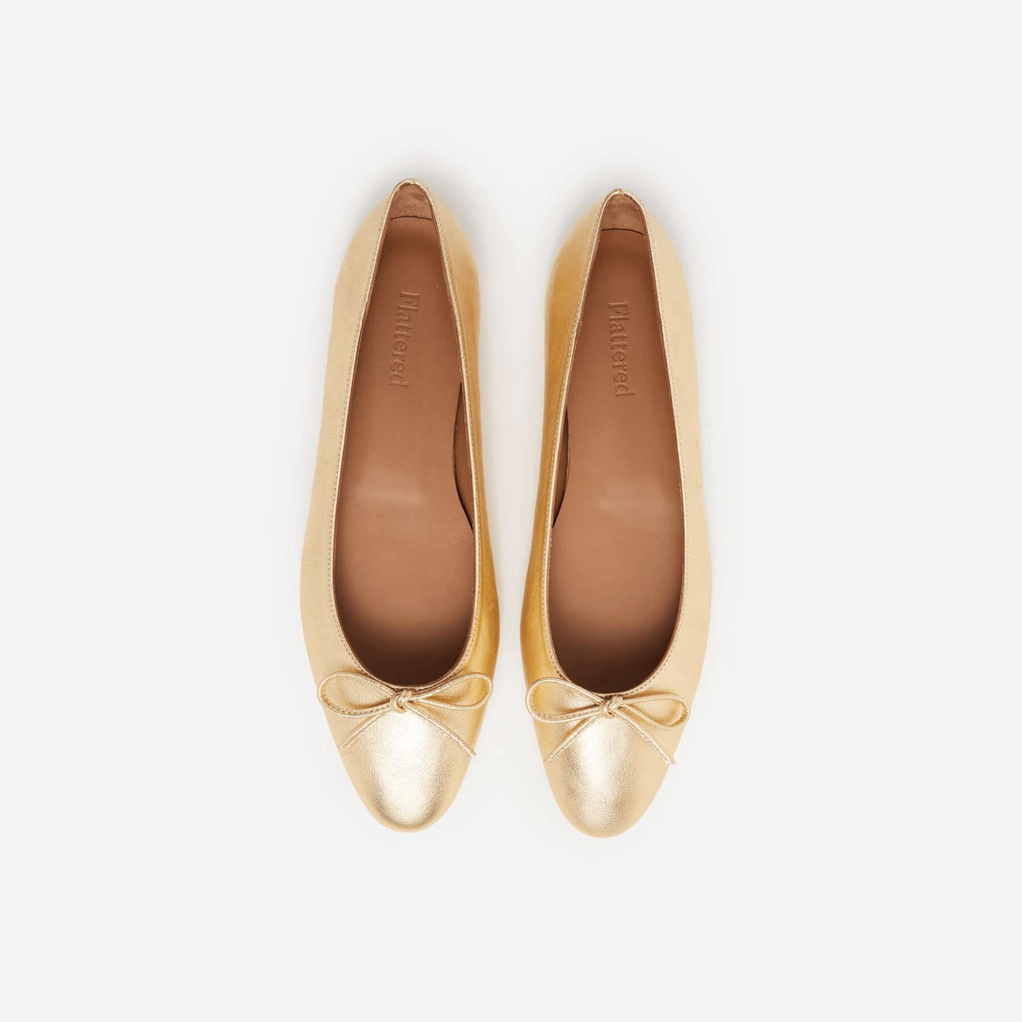 Gold pointy flats discount