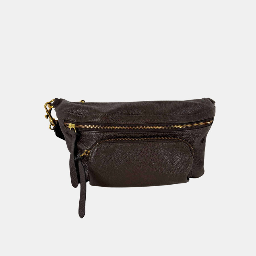 The Compact Bag - Espresso Leather