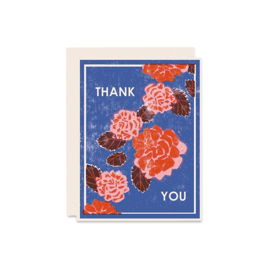 Greeting Card - Thank You Peonies