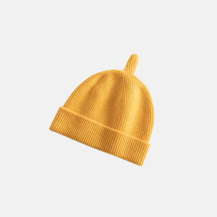 Kid's Hershey Beanie - Sunflower - 100% Cashmere