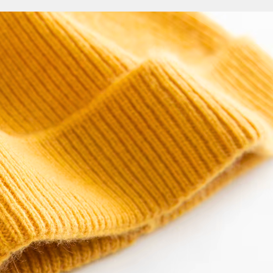 Kid's Hershey Beanie - Sunflower - 100% Cashmere
