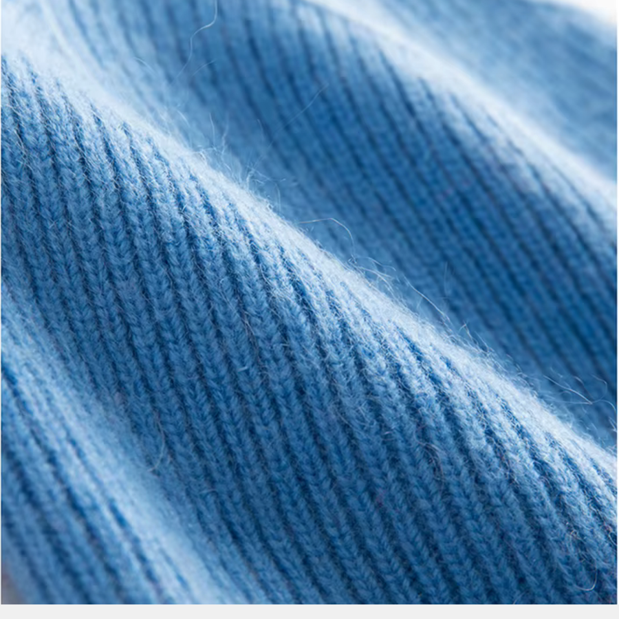 Kid's Hershey Beanie - Light Cornflower - 100% Cashmere