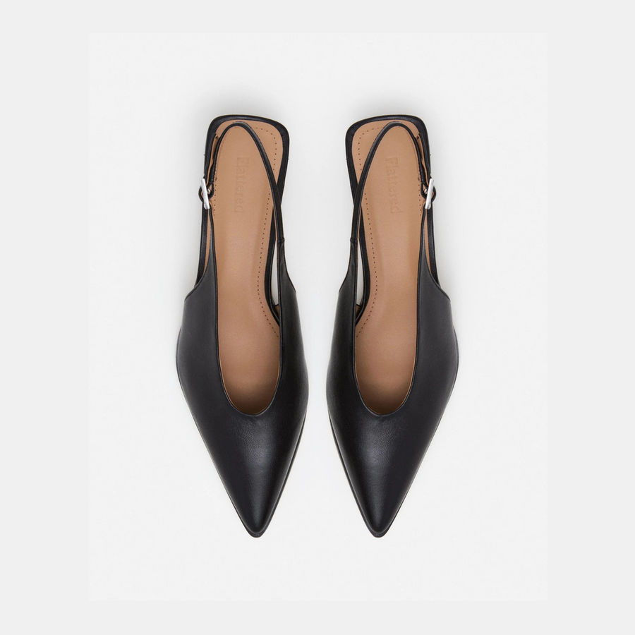 Avalon Heels - Black Leather