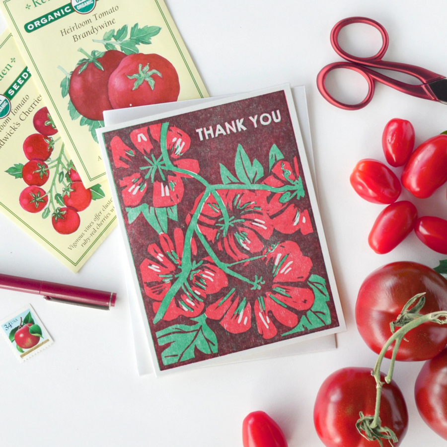 Greeting Card - Thank you Tomatoes