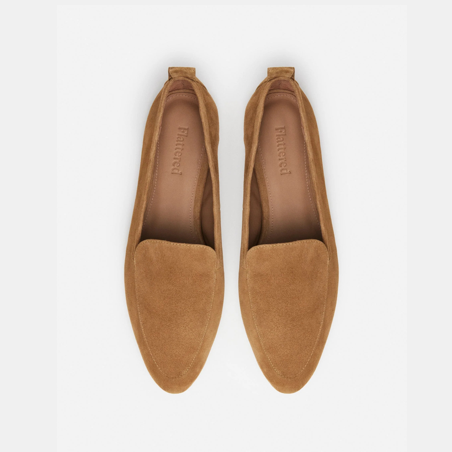 Cajsa Flats - Cognac Suede
