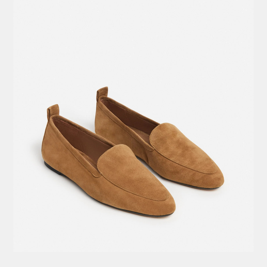 Cajsa Flats - Cognac Suede