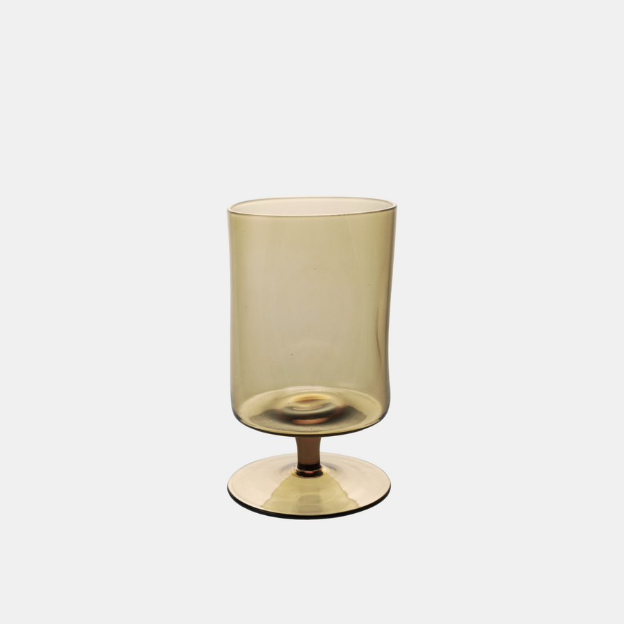 Sepia Stemmed Glass