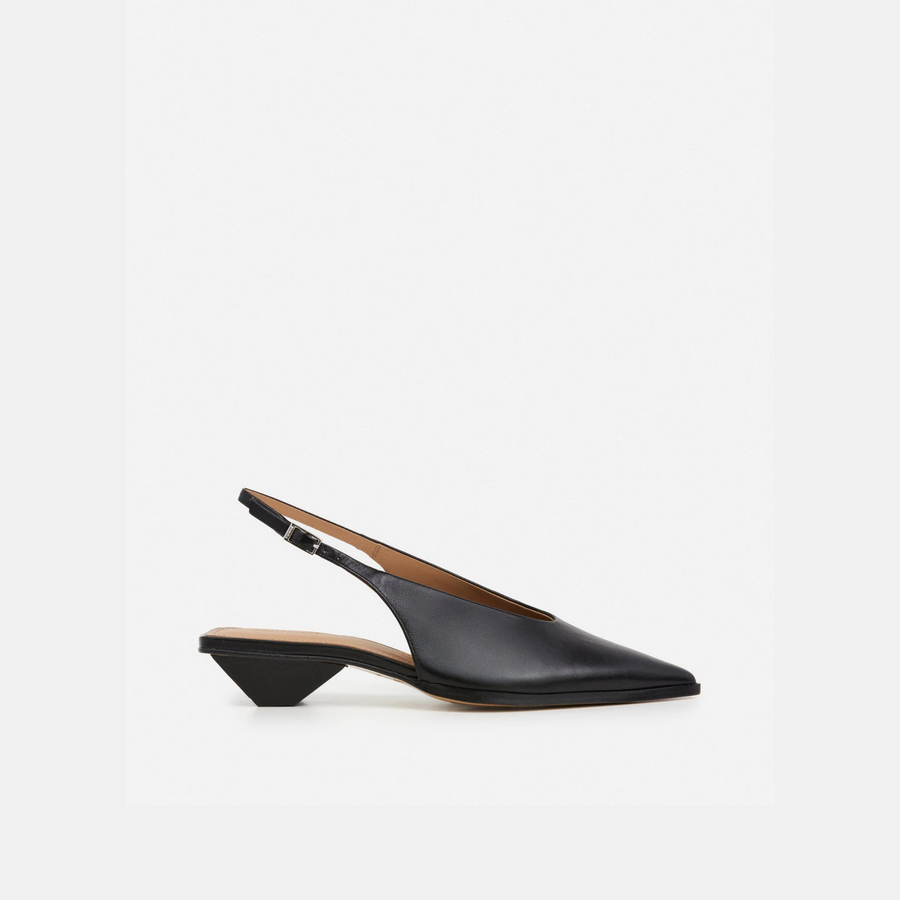 Avalon Heels - Black Leather