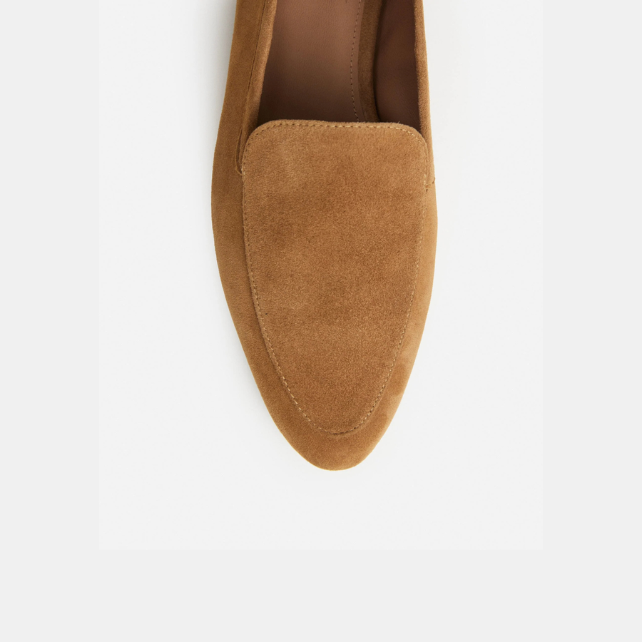 Cajsa Flats - Cognac Suede