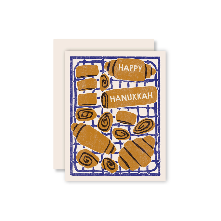 Greeting Card - Happy Hanukkah Rugelach