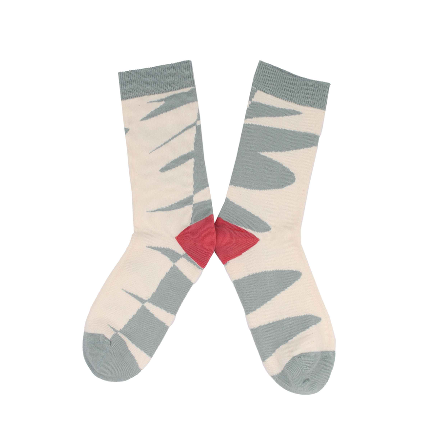 Children's Jungle Organic Cotton Sock - Sage (<3yrs)