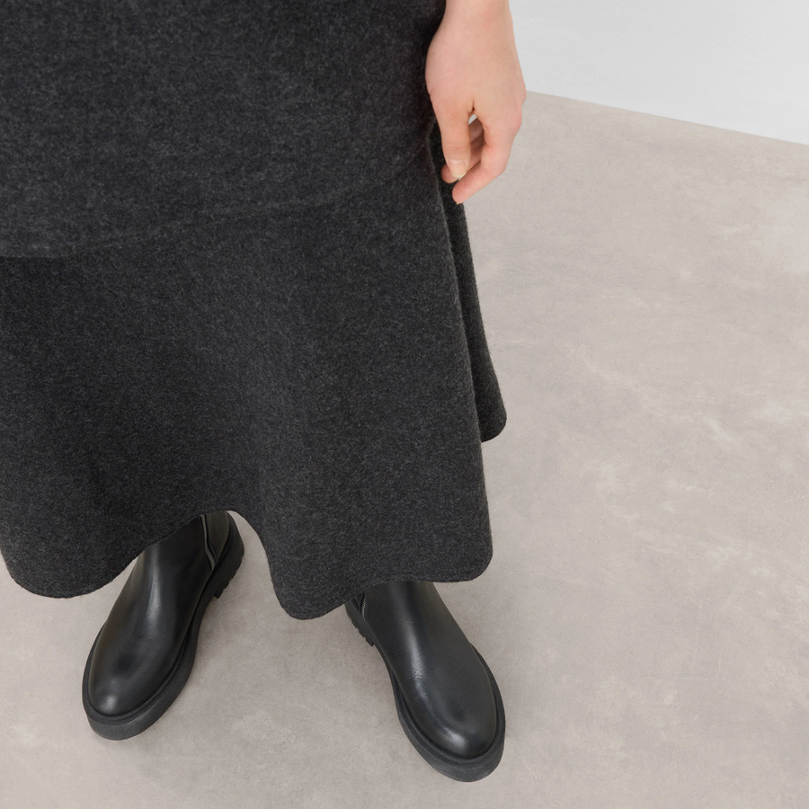 Assia Boot - Black Leather