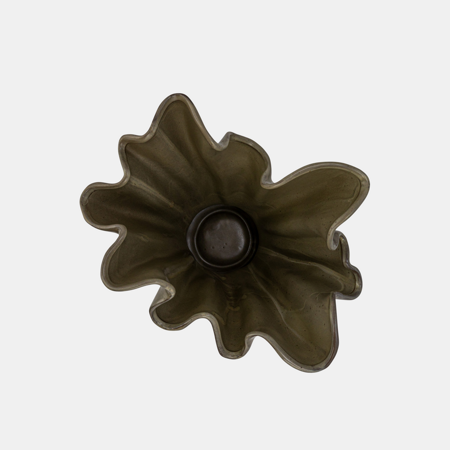 Billow Vase - Speckled Khaki