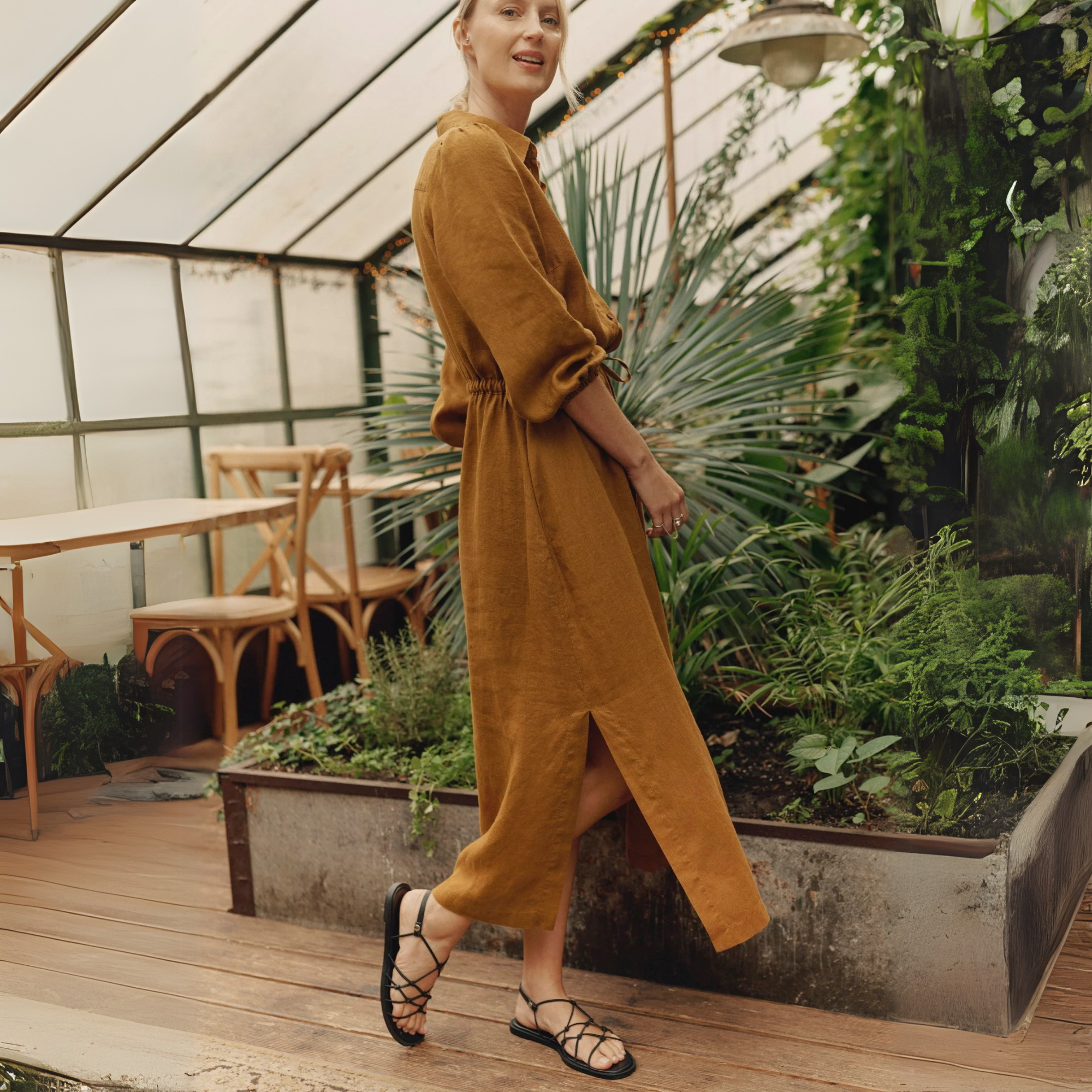 Rumba Linen Dress