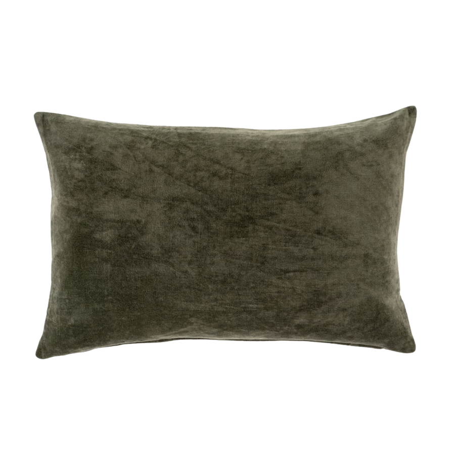 Veluto Cushion - Sage 16 x 24 in