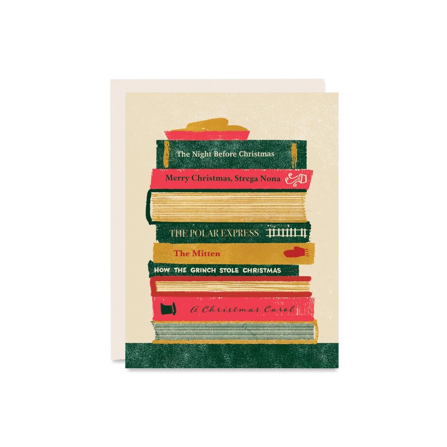 Greeting Card - Christmas Books
