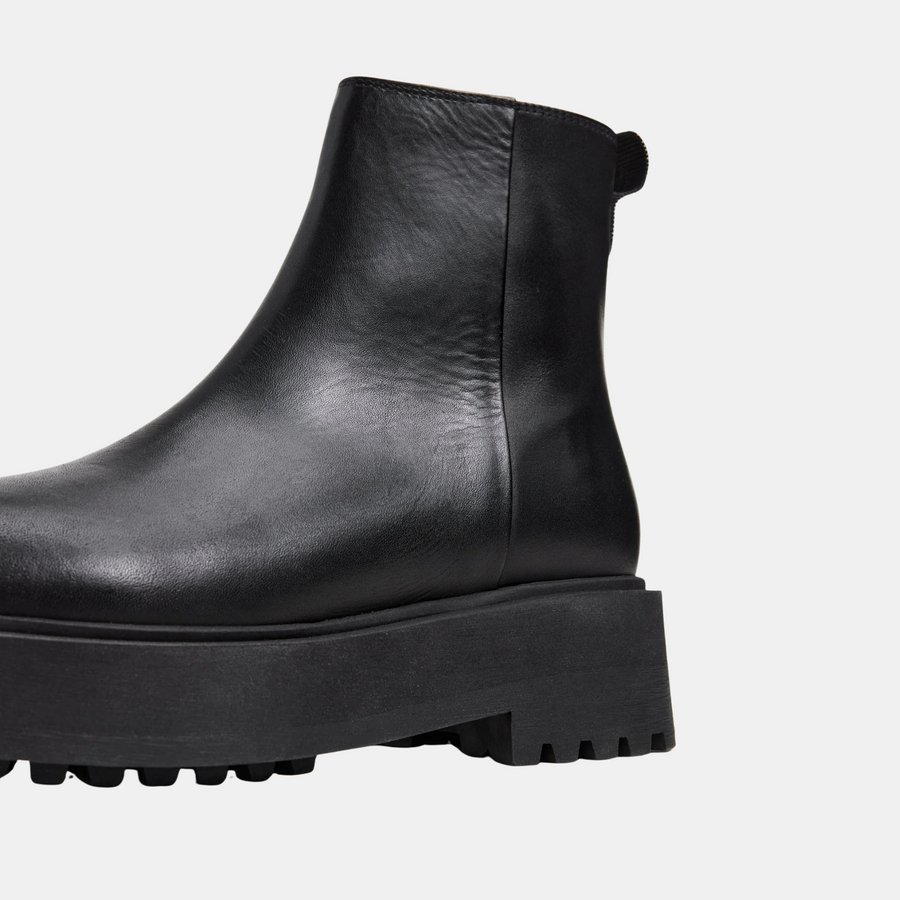 Assia Boot - Black Leather