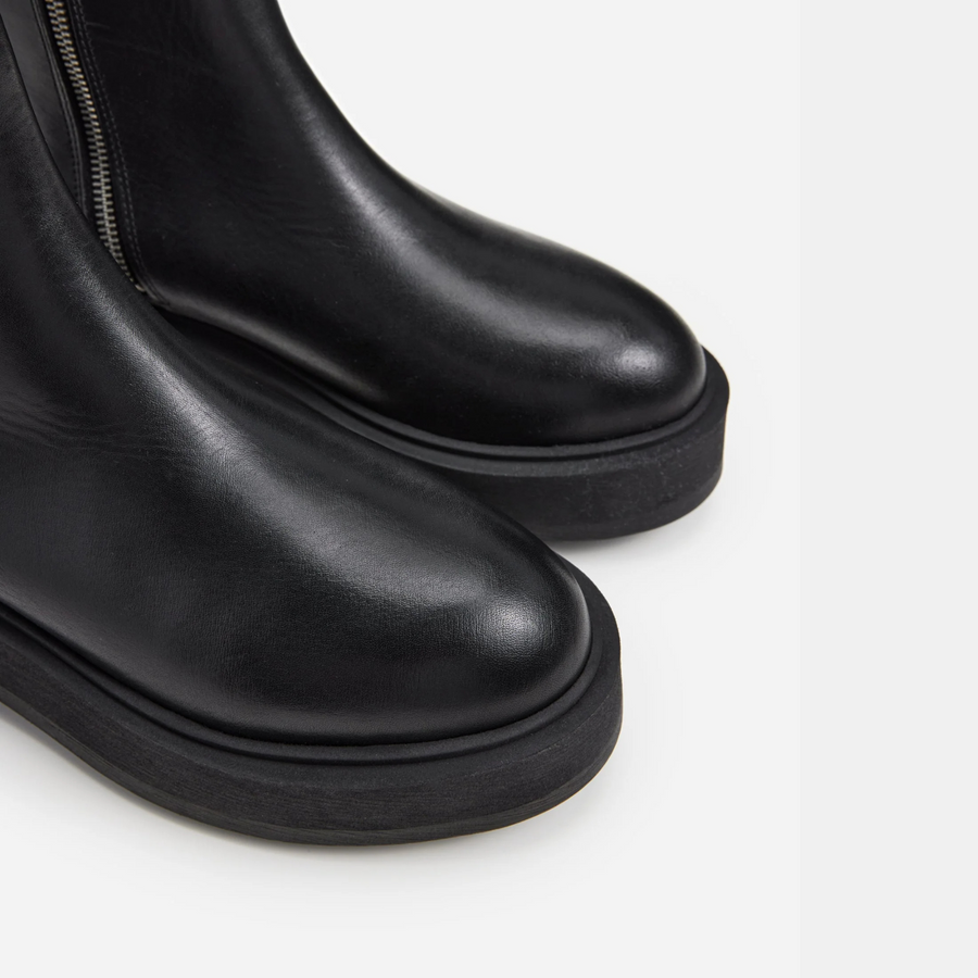 Assia Boot - Black Leather
