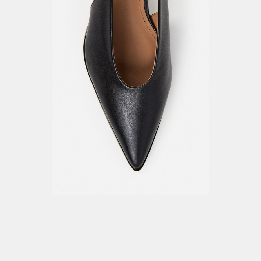 Avalon Heels - Black Leather
