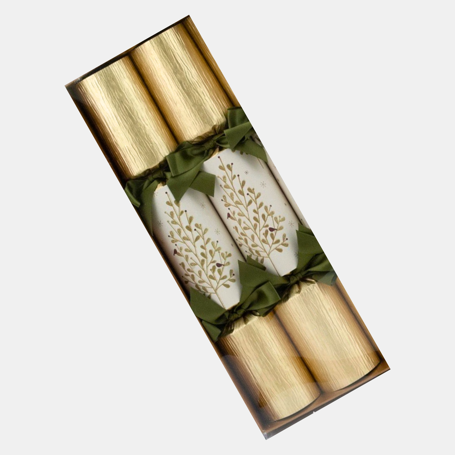 Tree and Bird Design Christmas Crackers (Pair)