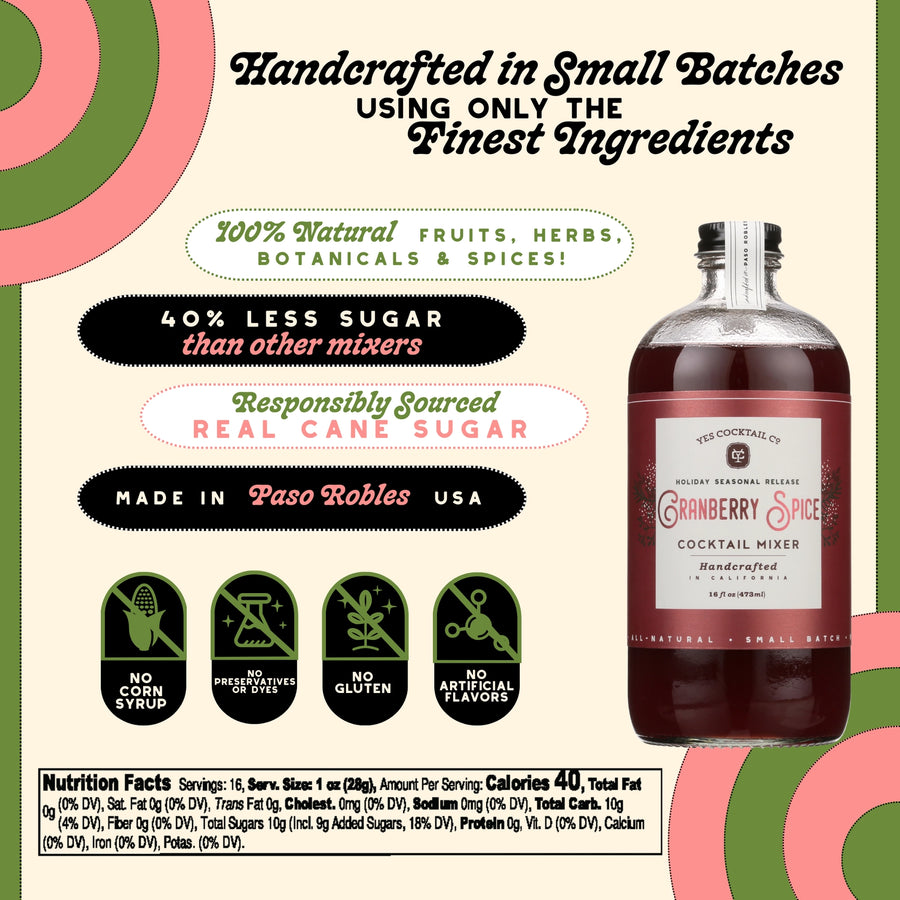 Spiced Cranberry Cocktail Mixer - COMING SOON