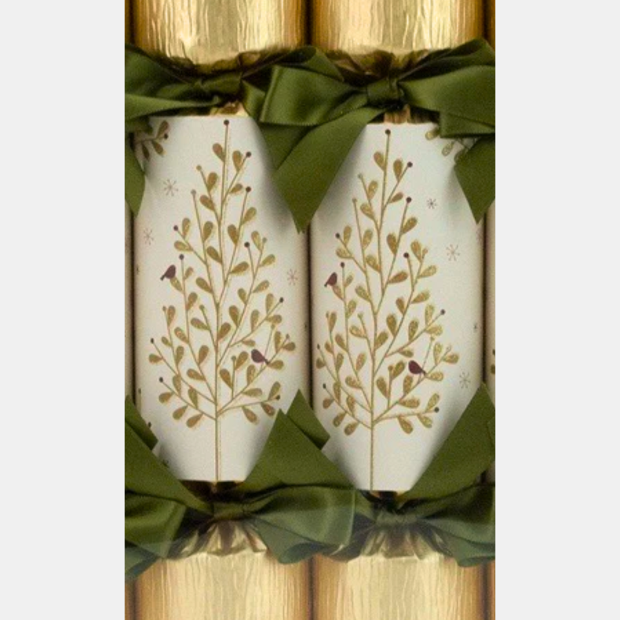 Tree and Bird Design Christmas Crackers (Pair)