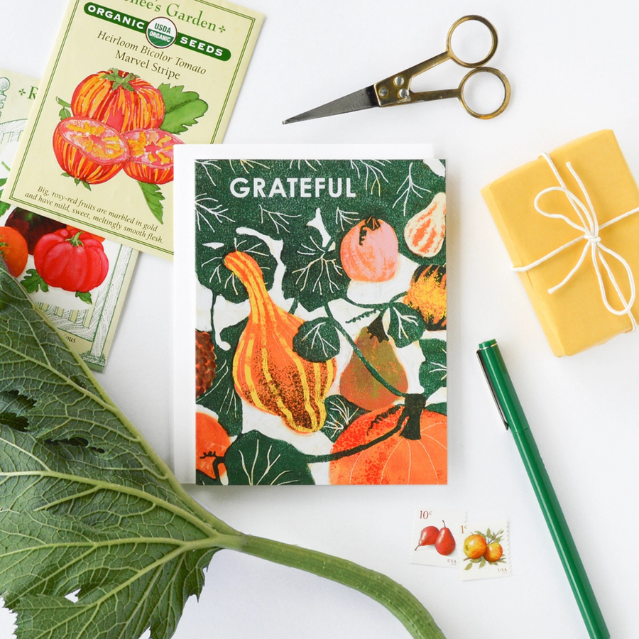Greeting Card - Grateful Gourds