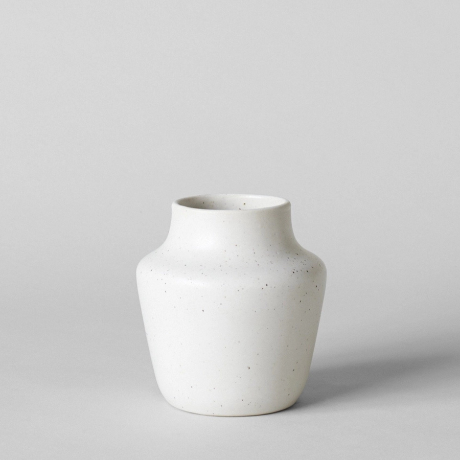 Alabaster Vase - Small - Speckled White