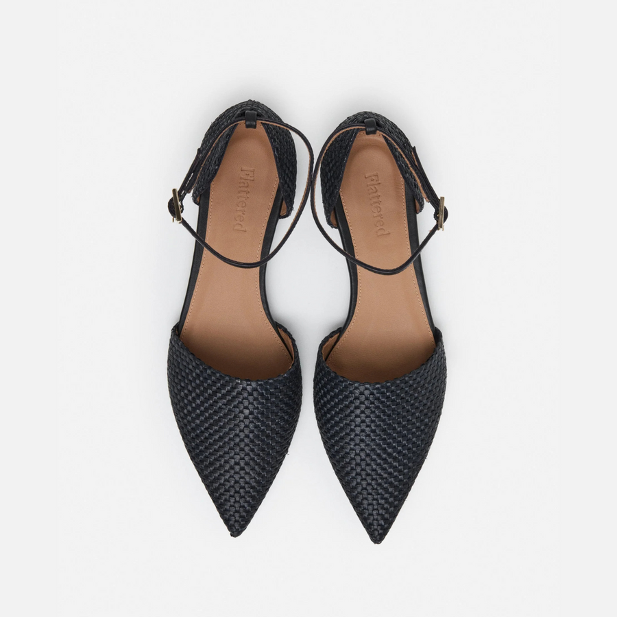 Frankie Flats - Raffia / Leather