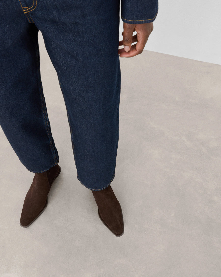 Indigo Boot - Brown Suede