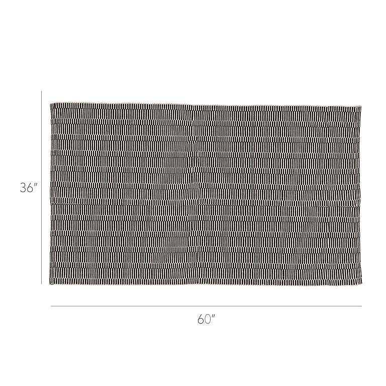 Linea Rug - Black / Beige