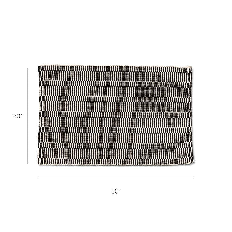 Linea Rug - Black / Beige
