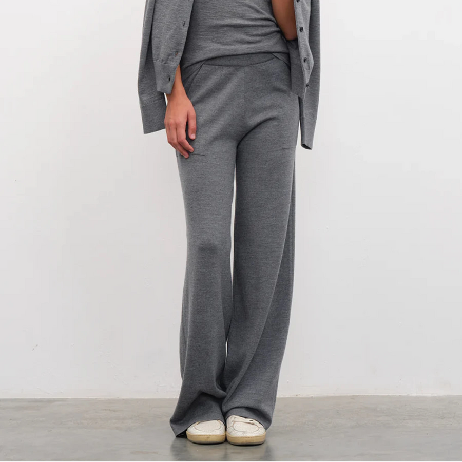 Obelisk Knit Pant - Heather Grey