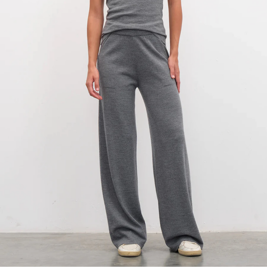 Obelisk Knit Pant - Heather Grey
