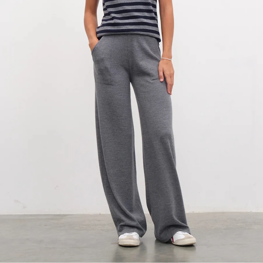Obelisk Knit Pant - Heather Grey
