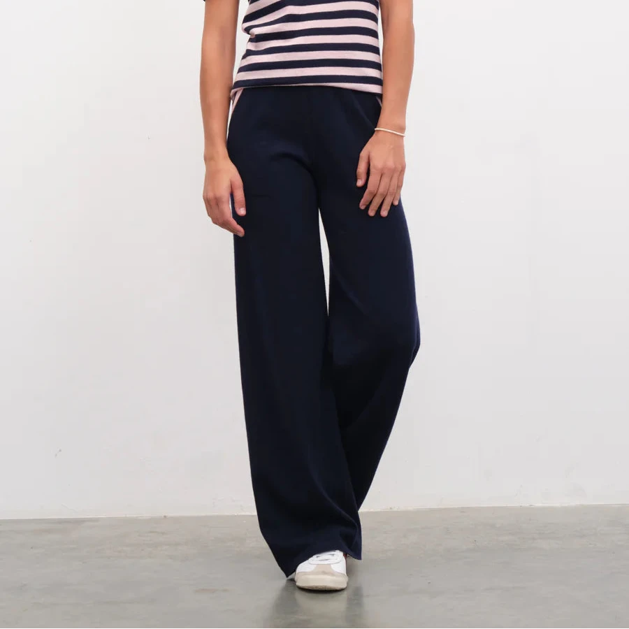 Obelisk Knit Pant - Navy
