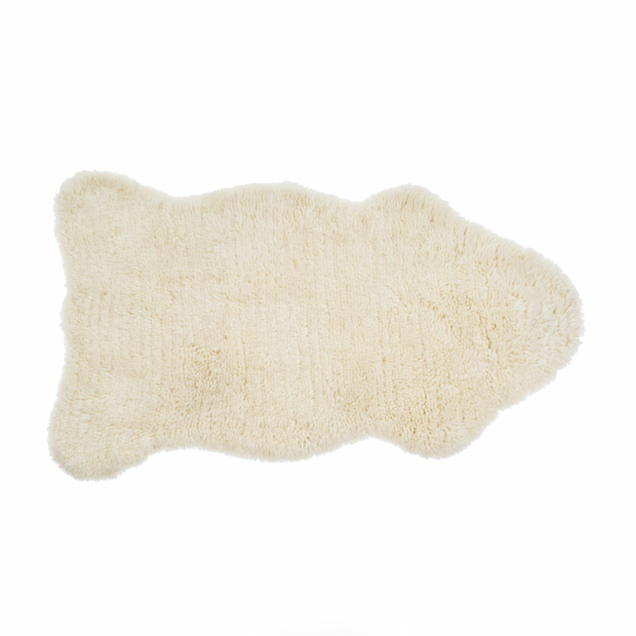 Shetland Wool Rug - Ivory 36 x 60