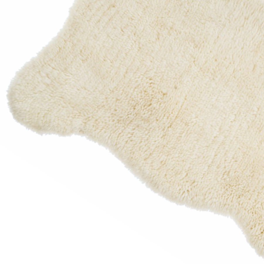 Shetland Wool Rug - Ivory 36 x 60