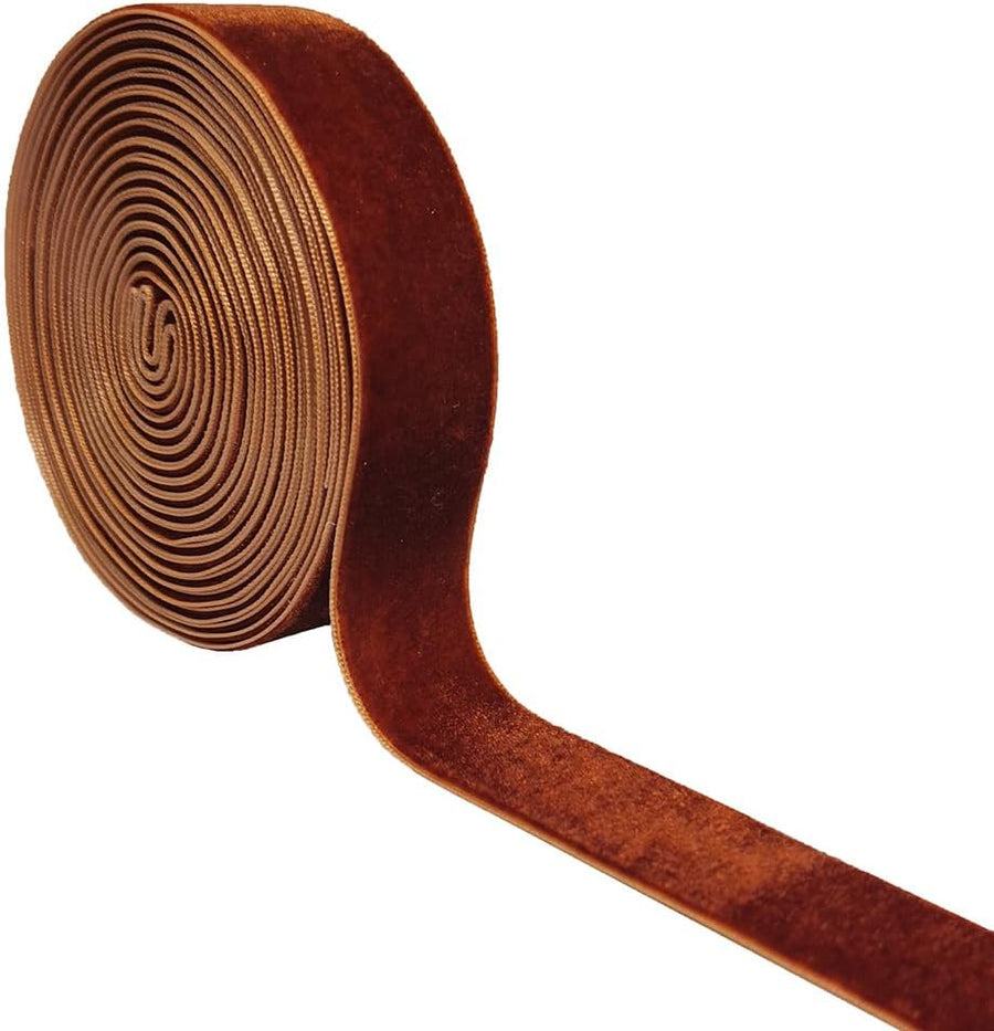 Velvet Ribbon 2cm x 5 yards - Pecan