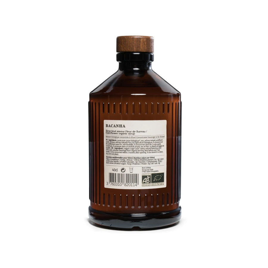 Bacanha Organic Raw Elderflower Syrup