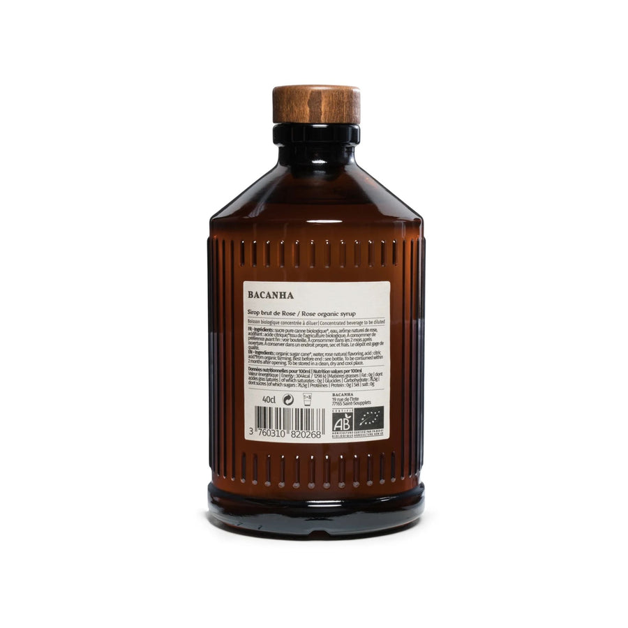 Bacanha Organic Raw Rose Syrup