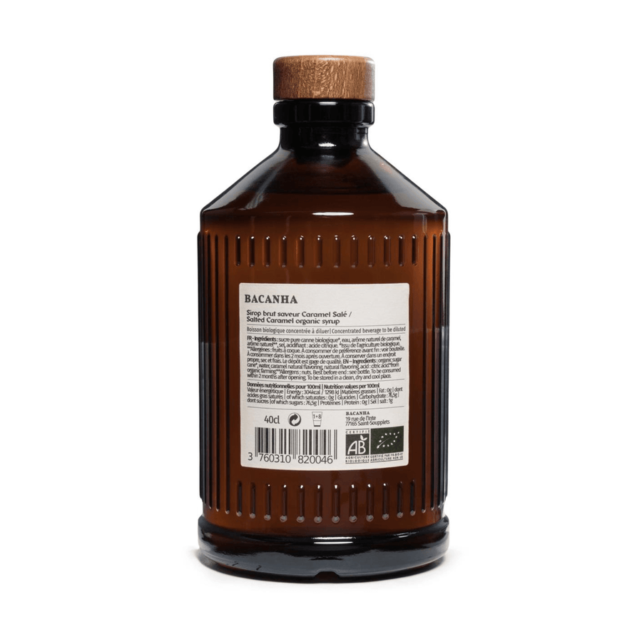 Bacanha Organic Raw Salted Caramel Syrup