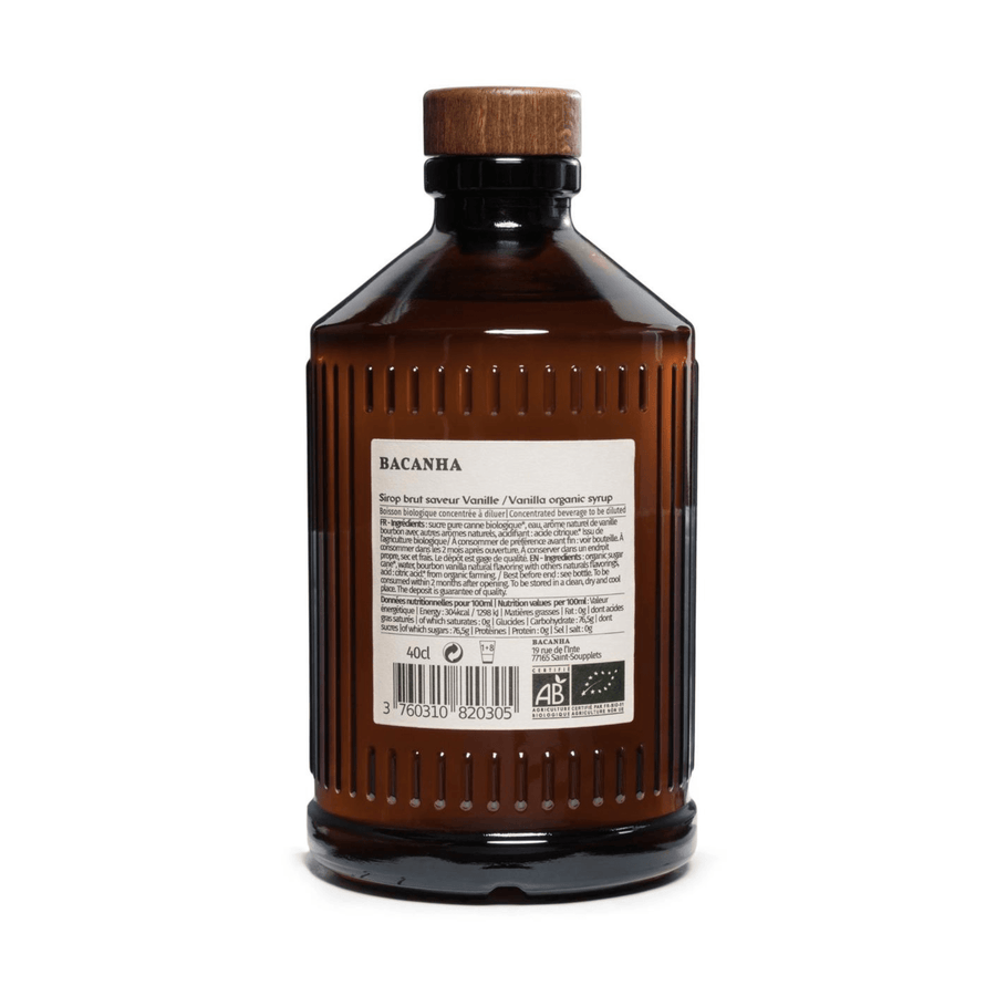 Bacanha Organic Raw Vanilla Syrup