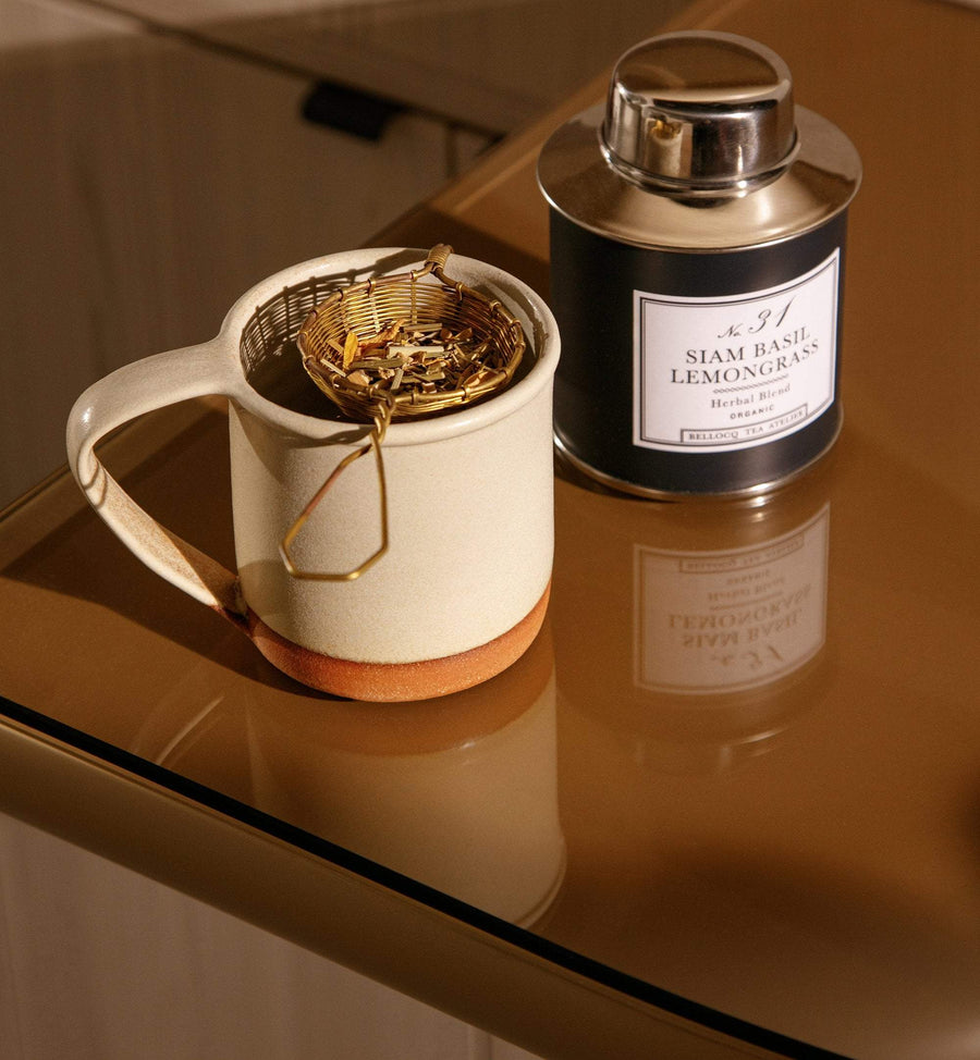 Bellocq Tea Siam Basil Lemongrass - Organic Herbal Caffeine Free Tea