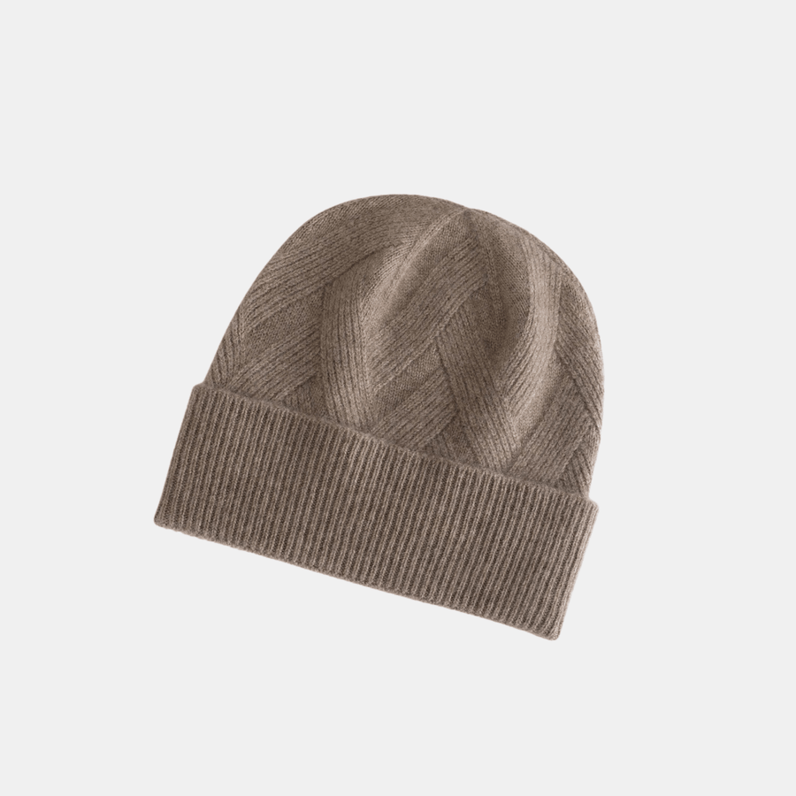 Cadine Accessories Unisex Twist Beanie - Taupe - COMING SOON