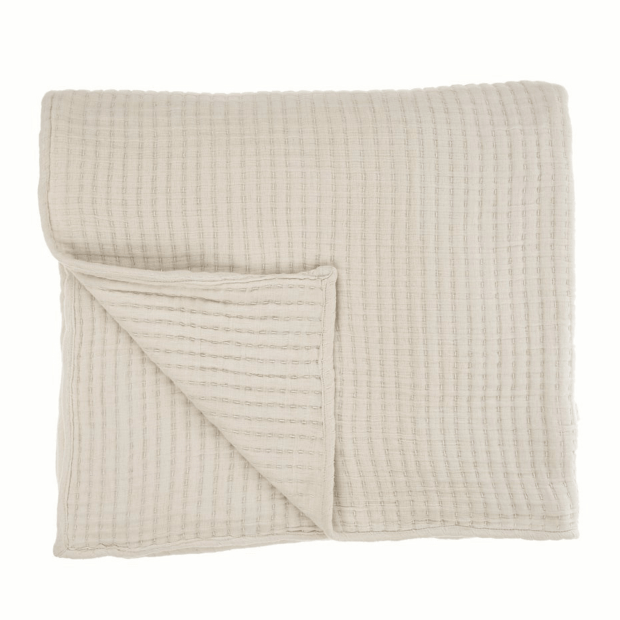 Cadine Blankets Voile Blanket - Cream